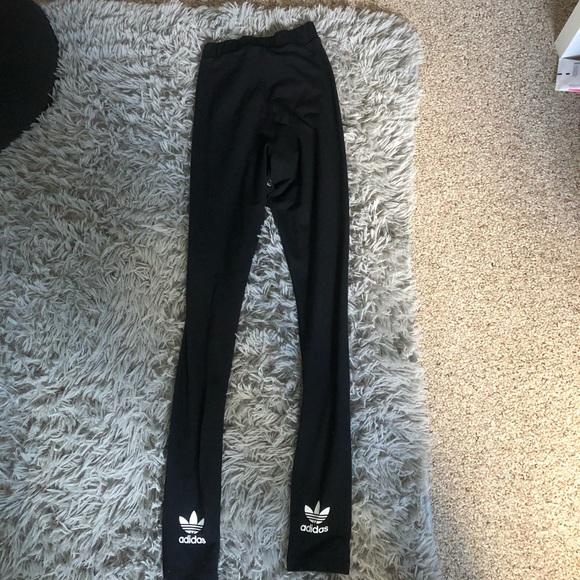 High waisted black adidas leggings - Picture 3 of 4